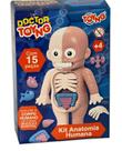 Brinquedo Kit Anatomia Humana Conhecendo Corpo Humano 15 Pçs