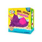 Brinquedo Kit Areia Mágica Casinhas 200g Inclui 4 Moldes Brinquedo Kit Areia Mágica Casinhas 200g Inclui 4 Moldes