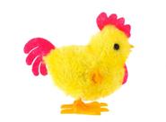 Brinquedo KIT com 10 Pintinhos Amarelinho Brinquedo de Pelúcia a Corda Infantil