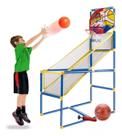 Brinquedo Kit Completo Cesta De Basquete Infantil Aro Bola