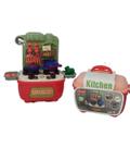 Brinquedo Kit Cozinha Infantil 19 Pçs Maletinha Kitchen Orig