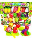 Brinquedo Kit Frutinhas Com tiras autocolantes 22 Peças Na Caixa