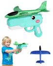 Brinquedo lançador de avião Foam Glider RKBBJSV Dinosaur Green Brinquedo lançador de avião Foam Glider RKBBJSV Dinosaur Green