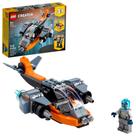 Brinquedo LEGO Creator 3 em 1 Cyber Drone Space 31111 para crianças a partir de 6 anos