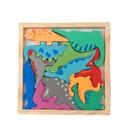 Brinquedo Ludíco Colecione E Encaixe Mdf Dinossauros
