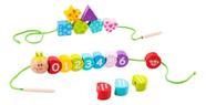 Brinquedo Mad. Blocos Lagarta Números Formas TookyToy TY875