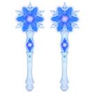 Brinquedo mágico KingGlee Light Up Frozen Snowflake Wands 2 Blue
