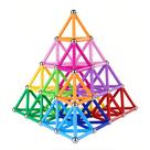 Brinquedo Magnetic Building Sticks Blocks, 204 peças de beicarina com bolsa