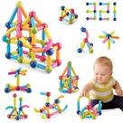 Brinquedo magnético de construção JACKEYLOVE 64PCS para crianças de 3 a 5 anos