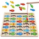 Brinquedo magnético de pesca de madeira Nashrio Alphabet 3-5 anos Brinquedo magnético de pesca de madeira Nashrio Alphabet 3-5 anos