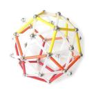Brinquedo Magnético Magstix Geodésica 113 - Kit 130 peças - Colorido - Magnetech Brinquedo Magnético Magstix Geodésica 113 - Kit 130 peças - Colorido - Magnetech