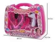 Brinquedo maleta Salão Beleza Penteadeira Menina Fashion