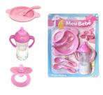 Brinquedo Mamadeira Meu Bebê 6 Peças Para Bonecas Papinha