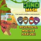 Brinquedo Máscara Dinossauro Dino Mask Blister - Kit Com 4