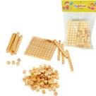 Brinquedo material dourado infantil 62 peças jogo educativo