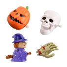 Brinquedo mecânico de Halloween, 4 peças, desenho animado sem bateria, 8 cm Brinquedo mecânico de Halloween, 4 peças, desenho animado sem bateria, 8 cm