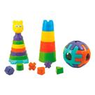 Brinquedo Mega Educativo Duas Torres E Bola Didática - Kendy Brinquedo Mega Educativo Duas Torres E Bola Didática - Kendy