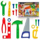 Brinquedo Mesa Bancadinha De Ferramentas De Plastico Infantil 15 Peças - Monte Líbano