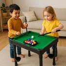 Brinquedo Mesa De Bilhar Snooker Sinuca Com 2 Tacos