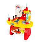 Brinquedo Mesa de Ferramenta 33 Peças Infantil Vermelho
