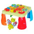 Brinquedo Mesinha Criativa c/ Som Educativo Didático Mesa Infantil Kids Colorida Animais Pets p/ Bebe Dia das Crianças Aniversário Menina Menino