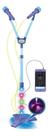 Brinquedo Microfone Azul Duplo Com Luz Bluetooth Infantil Brinquedo Microfone Azul Duplo Com Luz Bluetooth Infantil