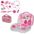 Brinquedo Mini Doutora Menina Com Maleta Médica Acessorios