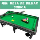 Brinquedo Mini Mesa De Bilhar Sinuca Snooker Com 2 Tacos