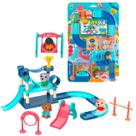 Brinquedo Miniatura Pet Parquinho Kit Cachorrinhos 15pçs COR:AZUL