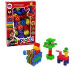 Brinquedo Montar Plakt Engrenagens Educativo Criativo 84 Pcs