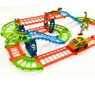 Brinquedo Montar Trilho Pista Carrinho Dinossauro Track 69 peças - WB12207