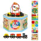 Brinquedo Montessori 9 em 1 Activity Cube FOPNETS para crianças de 1 a 2 anos