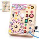 Brinquedo Montessori Busy Board Grarain Unicorn com mais de 1 ano