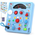 Brinquedo Montessori Busy Board Tozuoup com 13 luzes LED