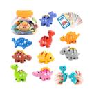 Brinquedo Montessori De Dinossauro Para Crianças Pequenas: Correspondência De Letras E Números,