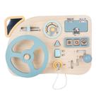 Brinquedo Montessori Steering Wheel Busy Board CE Wooden para crianças