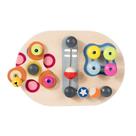 Brinquedo Montessori Wooden Busy Board para bebês