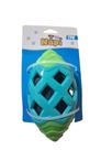 Brinquedo Mordedor Bola Oval Crackle para Cães Cores -Napi