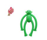 Brinquedo Mordedor Grande Pet Borracha Maciço Macaco 19cm