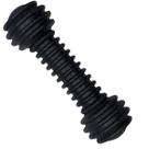 Brinquedo Mordedor Halter Maciço Preto Grande Pet Resistente