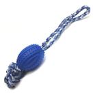 Brinquedo Mordedor Para Cão Puxador Corda Cachorro - azul
