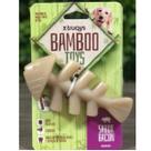 Brinquedo Mordedor Truqys Osso Bamboo Peixe Sabor Bacon