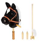Brinquedo Morytale Plush Stick Horse com rodas e sons de 99 cm