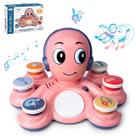 Brinquedo musical CYURMJUN Octopus para bebês de 12 a 18 meses com luzes