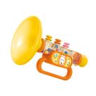 Brinquedo musical de trompete para bebês com miçangas coloridas