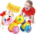 Brinquedo musical Press and Go Inchworm para bebês de 6 meses ou mais