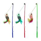 Brinquedo Napi Vara Peixe e Penas para Gatos - Cores Sortidas