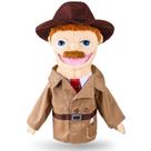 Brinquedo narrativo Hand Puppet ZJoey Detective Plush de 36 cm
