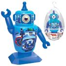 Brinquedo Ovo de Páscoa Mini Robô Droid Azul de Vinil