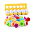 Brinquedo Ovos de Encaixe Formas Geométricas Montessori - Polibrinq